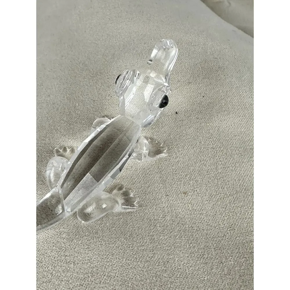 Swarovski Crystal Baby Alligator Black Eyes #221629 1998-2005 Michael Stamey - Picture 2 of 9